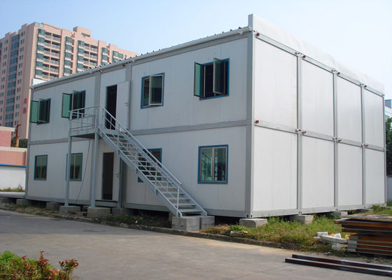 Trung Quốc Double - Deck Modular Container House, Nhà Container Sống Với Cầu Thang Bên Ngoài nhà cung cấp