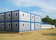 Trung Quốc Two Stories Modular Container Homes Màu xanh và xám với một cửa sổ trượt Công ty