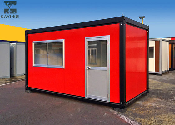 Trung Quốc Red Flat Pack Container House, Nhà chứa đơn cho sinh hoạt / quản lý nhà máy sản xuất
