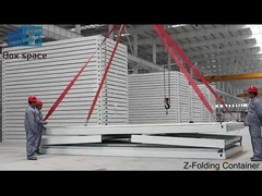Nhà container Z-Folding, 10 phút để lắp đặt một đơn vị, 100% được chế tạo sẵn.