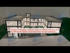 boxspace Nhà container có thể tháo rời cho nhà ở và văn phòng công nhân với kích thước tùy chỉnh linh hoạt và dễ cài đặt