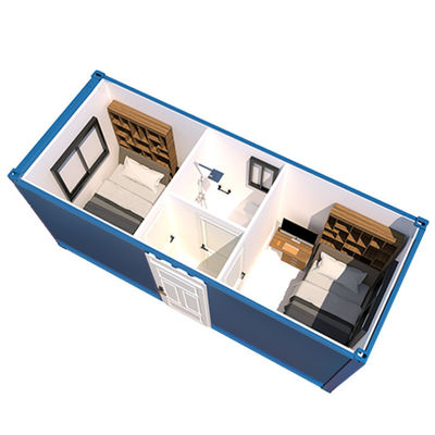Strong Durability nhà container được chế tạo sẵn, nhà kim loại được chế tạo sẵn với cách nhiệt tấm sandwich bằng len đá