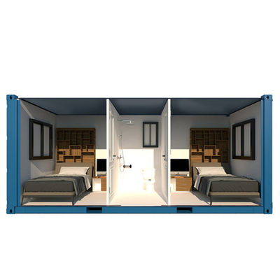 2 phòng ngủ Nhà chứa gói phẳng Q235B Anti Rust Prefab Modular Homes