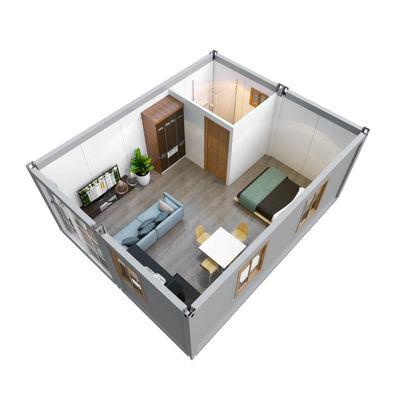 Xây dựng bất động sản ở Trung Quốc Nhà chứa 3 phòng ngủ Nhà chứa mở rộng 20ft Nhà bán
