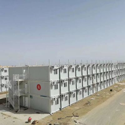 Chống động đất và gió 3 tầng cấu trúc mô-đun Nhà container cho thuê hoặc tạm thời trang web người lao động cắm trại