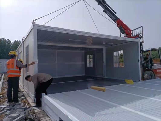 Nhà chứa gấp 40ft có thể mang theo 5 phút lắp đặt chống động đất