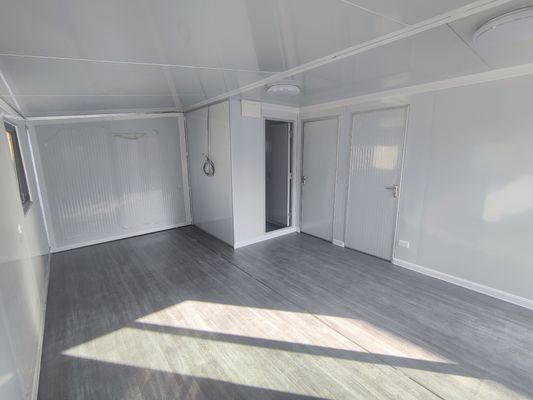 Nhà container mở rộng chống động đất Nhà cầm tay 20ft được chế tạo sẵn