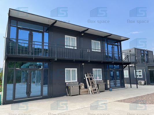 Nhà chứa thuê thép galvanized Hai tầng Cabin văn phòng sẵn sàng