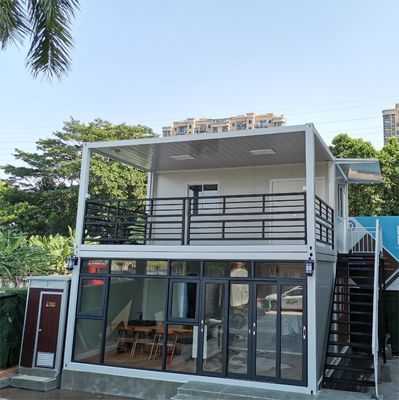 Nhà chứa gói phẳng di động Đường mô-đun Thép nhựa Prefab Nhà nhỏ