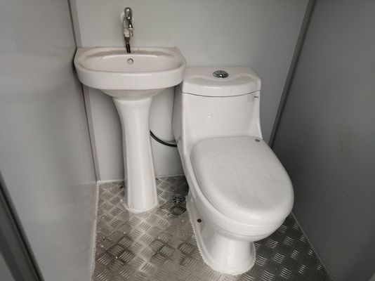 Phòng vệ sinh di động bằng thép sinh thái Nhà vệ sinh di động với vòi sen