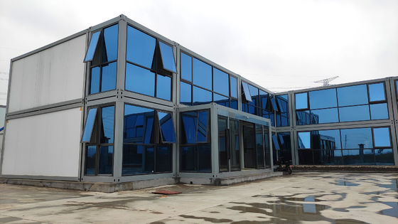 Trung Quốc Chi phí thấp 20ft sang trọng hai tầng nhà chứa gói phẳng nhà mô-đun chống động đất nhà Prefab di động