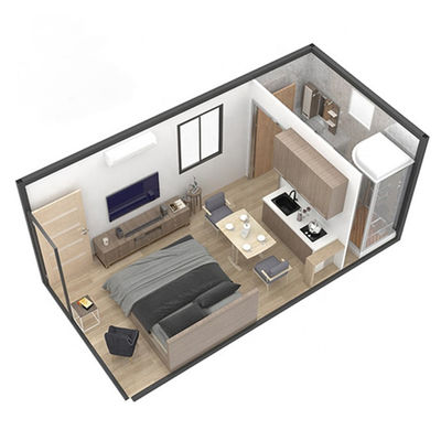 BOX SPACE 20ft 40ft nhanh chóng lắp ráp giá cả phải chăng căn hộ sinh viên với phòng tắm để bán lại và cho thuê