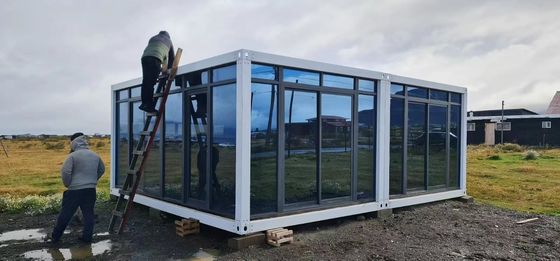BOX SPACE Luxury Modern Prefabricated Steel And Sandwich Panel Mobile Home Flat Pack Nhà chứa