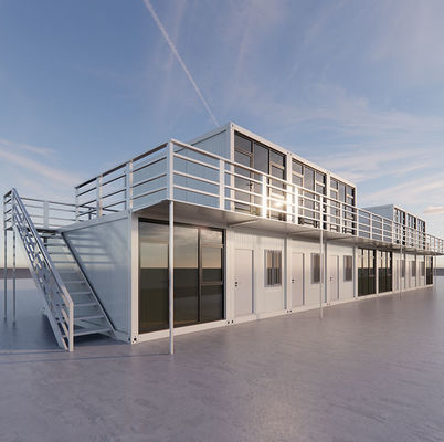 20ft 40ft Prefab Shipping Container House Luxury Prefabricated Modular Homes Modular Prefab Glass House Nhà thủy tinh