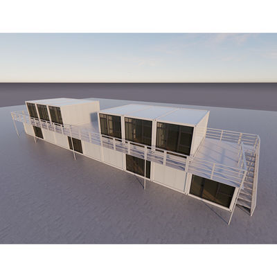 Cơ sở văn phòng tùy chỉnh Pod Booth Địa điểm xây dựng tạm thời Tòa nhà mô-đun Prefab có thể xếp chồng với triển vọng hiện đại