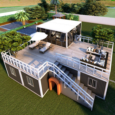 Ngôi nhà bong bóng bơm 2 tầng có thể tháo rời Container Home Modular Prefabricated Portable Foldable House