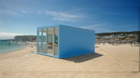 BOX SPACE Nhà container được chế tạo sẵn với đồ trang trí sang trọng Nhà container mô-đun với lớp phủ bên ngoài giống như Wook