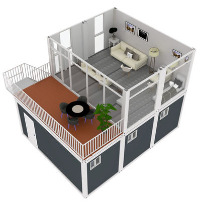 Trung Quốc làm Prefab Container vận chuyển Nhà Flat Pack Mobile Container Gia đình sống Nhà chống bão nhà prefab
