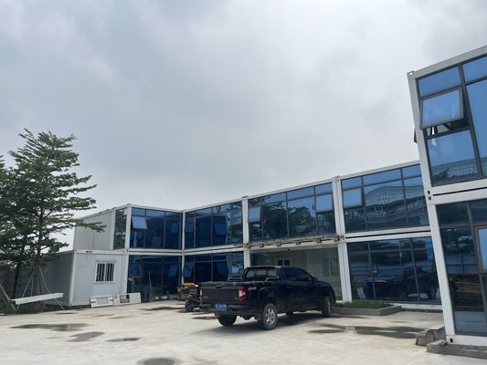 Thép nhẹ 40ft Prefabricated Container Office Modular Design Hai tầng Container Tòa nhà văn phòng với cách điện