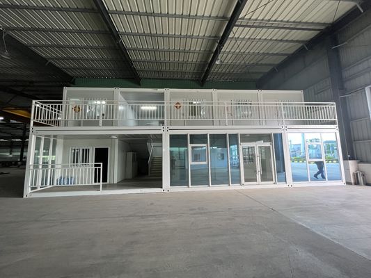 BOX SPACE chống động đất chống ăn mòn hai tầng tạm thời Apple container văn phòng với phòng tắm và đồ nội thất
