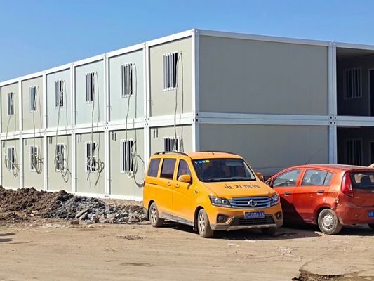 Hộp văn phòng mô-đun ở Malaysia Dễ lắp ráp Tòa nhà gấp Hộp nhà hai tầng Hộp văn phòng