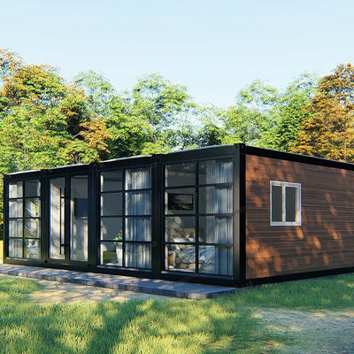 20ft tùy chỉnh nhà gỗ xếp chồng gỗ Cabin Kit Mobile Home Van ngoài trời văn phòng Pod cho sân sau