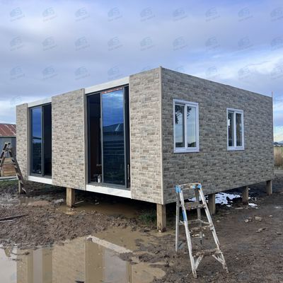 Container Home Kits Homes Cabin có thể mở rộng Container House Eco Friendly Portable House With Rock Wool Insulation