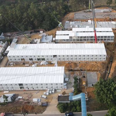 Bộ dụng cụ nhà chế tạo sẵn ở Puerto Rico Khối chứa văn phòng 2 tầng Cabin di động xếp chồng cho công nhân mỏ