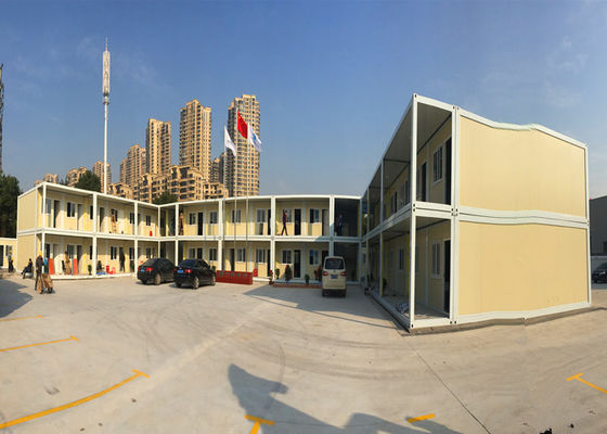 Trung Quốc Tòa nhà văn phòng gói phẳng chính thức Hai tầng với cấu trúc khung thép mạ kẽm nhà máy sản xuất