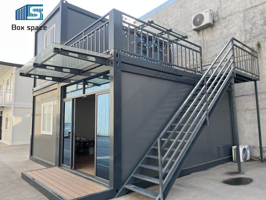 Boxspace 20ft Off-Grid Container Nhà 2 tầng Container di động Văn phòng Nhà Prefab nhỏ Cho thuê căn hộ