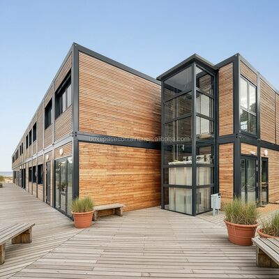 Nhà container tùy chỉnh Boxspace Đức Trung Quốc Nhà lắp ghép Văn phòng lắp ghép Tòa nhà văn phòng lắp ghép